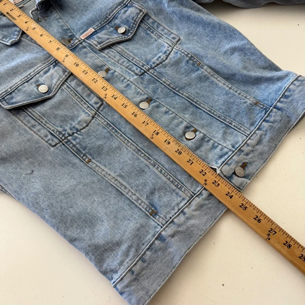 Vintage Guess Jeans Georges Marciano Denim Jacket Light Wash Made in USA SMALL - Picture 11 of 12
